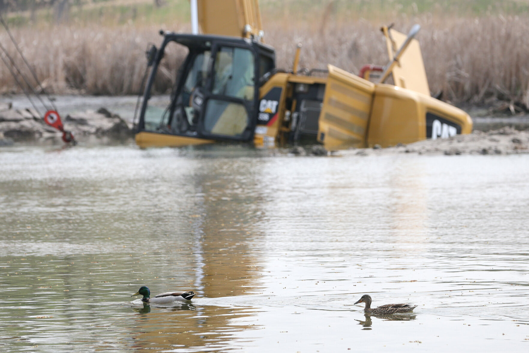 Stuck Excavator